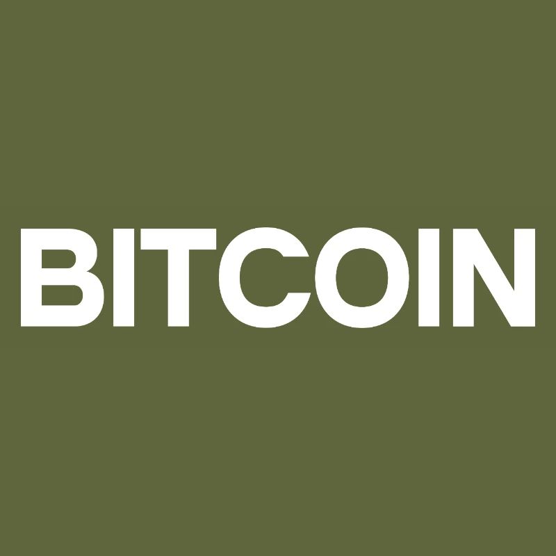 Bitcoin Statement – Minimal Typography