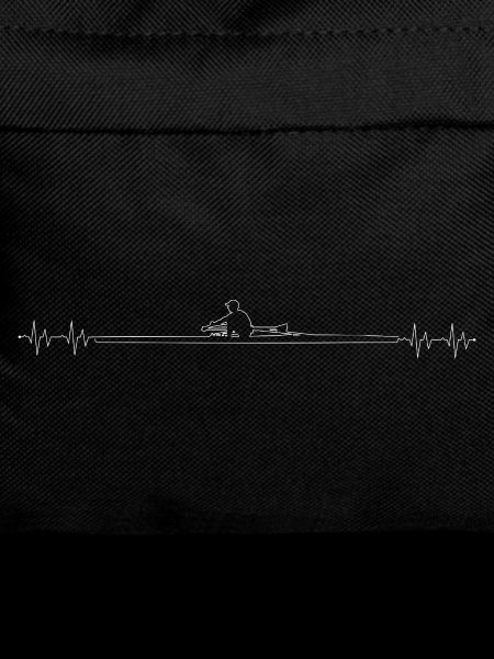 Rowing Heartbeat Silhouette