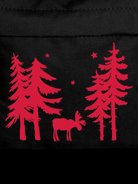 Moose forest fir stars Christmas