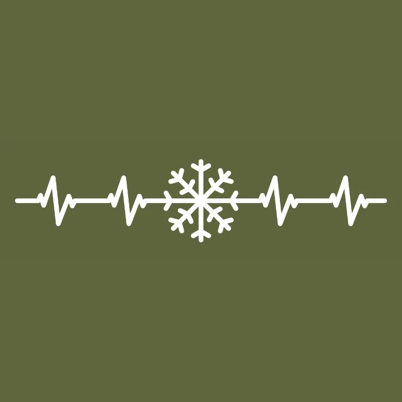 Heartbeat - snowflake - winter