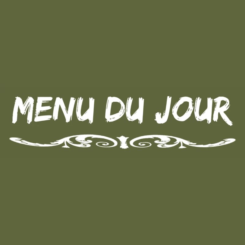 Menu du jour blanc