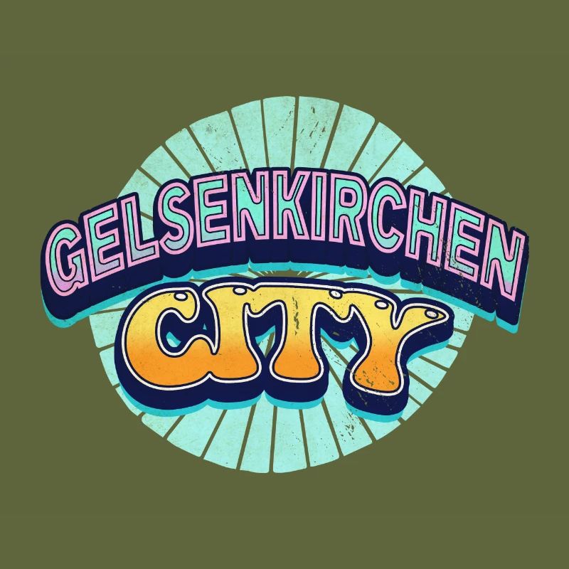 Gelsenkirchen Germany Font Pop Art Comic