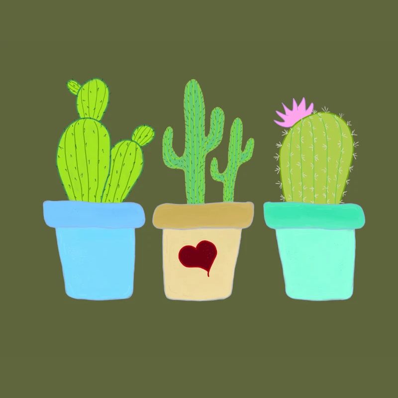 Three Cacti