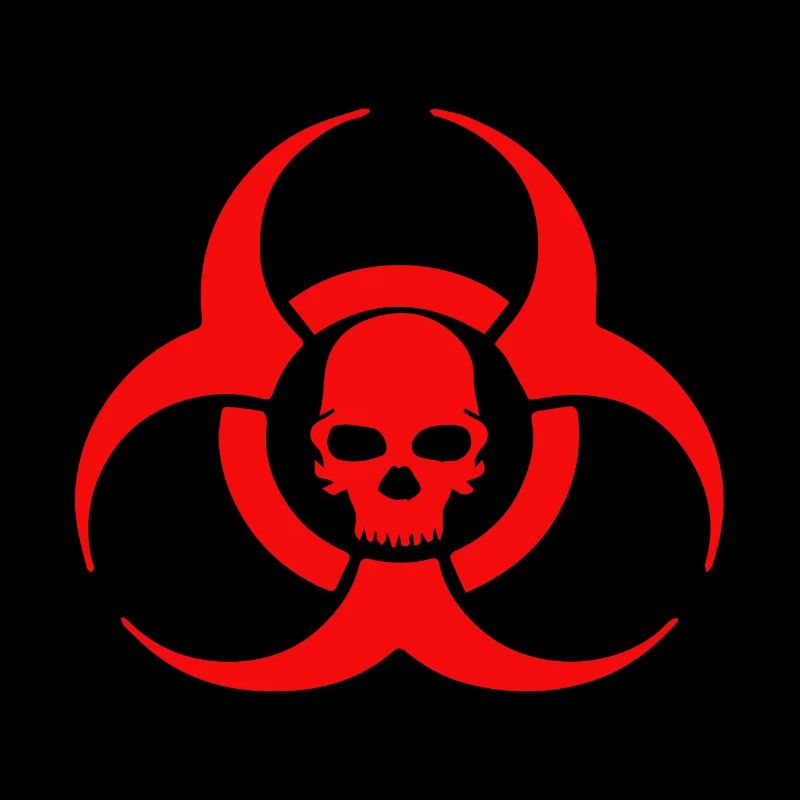 Biohazard Skull Icon