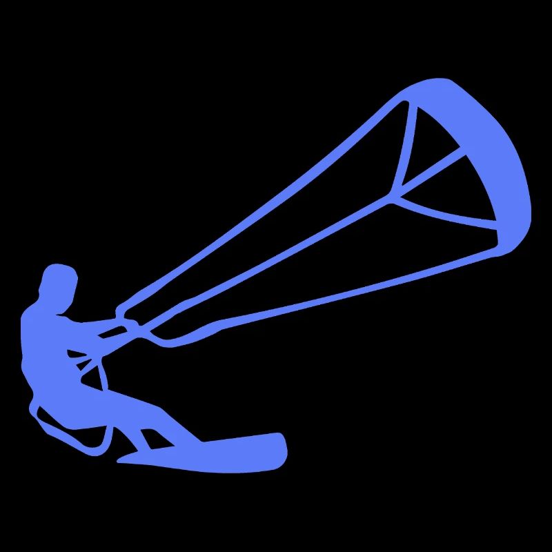 Kitesurfer Silhouette Kiteboarding Adrenaline Sport