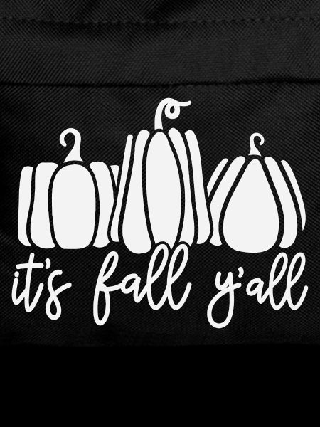Autumn pumpkins with charming text motif