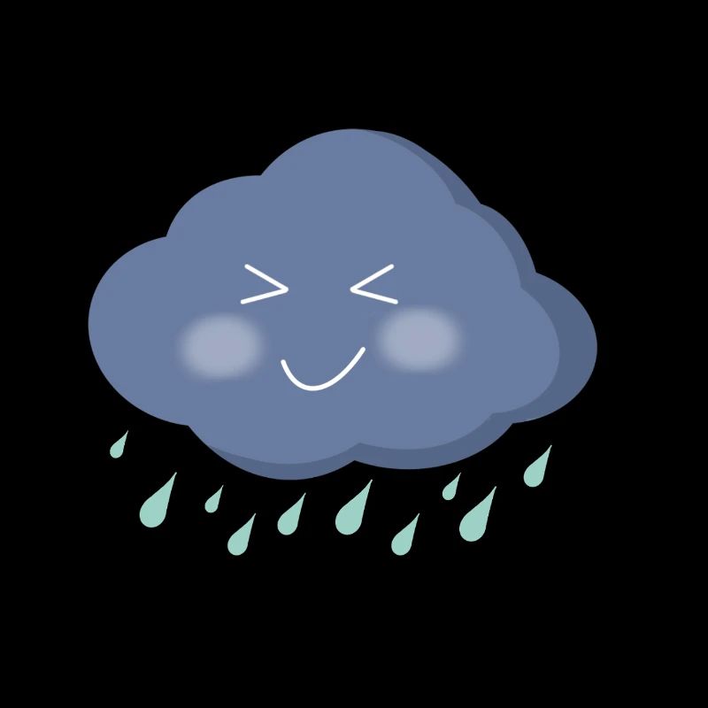 Nuage joyeux, pluie douce