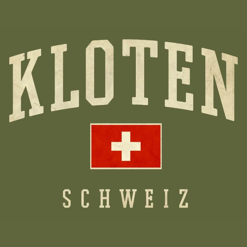 Kloten Schweiz Retro-Logo