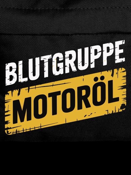 Blutgruppe Motoröl Schrauber Design