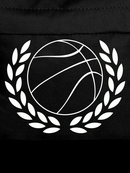 Basketball in Laurel Wreath Emblem