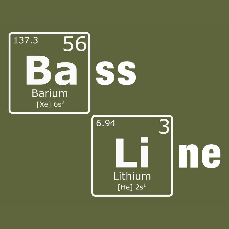 Ligne de basse PSE Éléments du tableau périodique Nerd