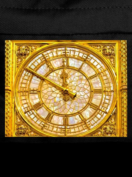 Golden Baroque clock