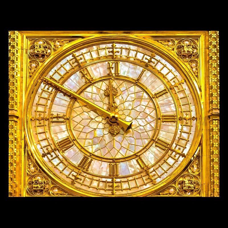 Golden Baroque clock