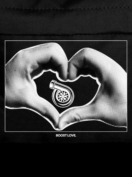 Heart hand with a small turbo