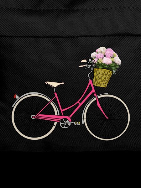 Bicycle with hydrangeas