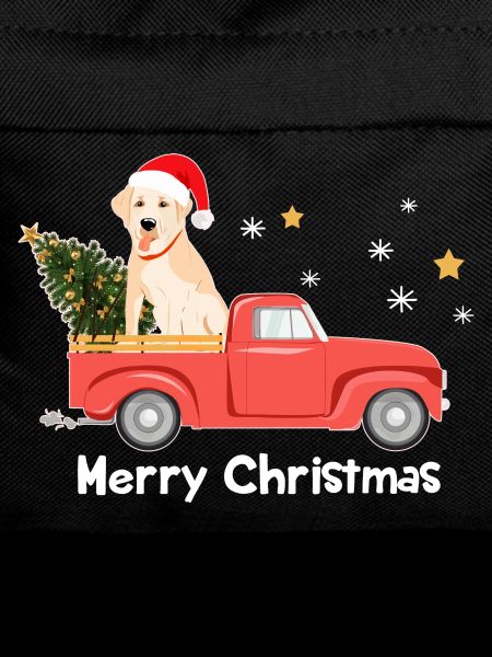 Labrador Christmas Pickup Truck