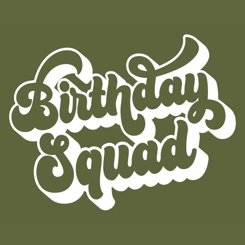 Birthday Squad Matching Gruppe Geburtstagsfeier Geschenk