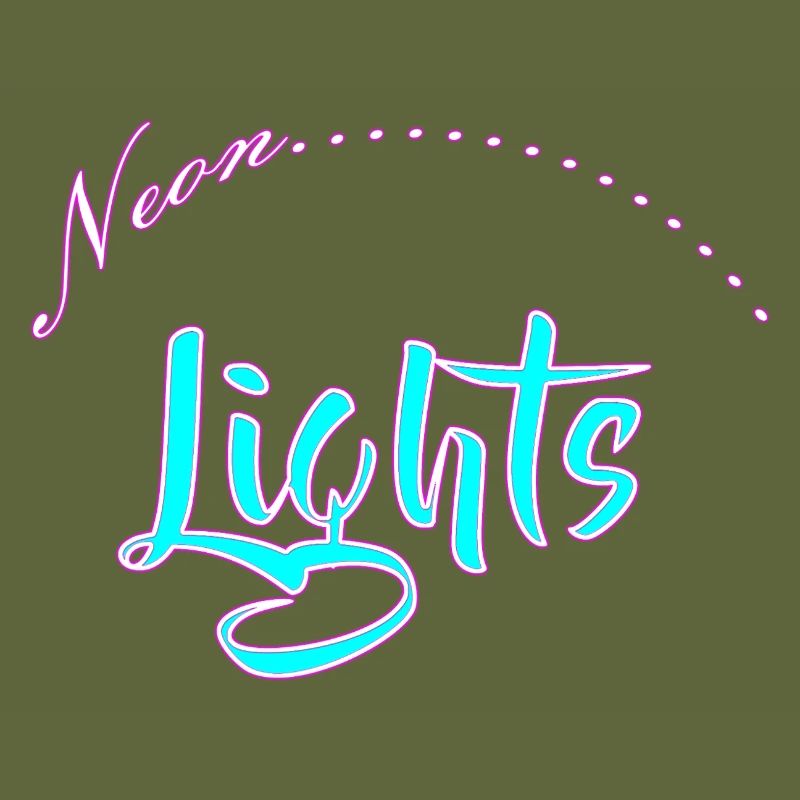 Neon Lights Lettering