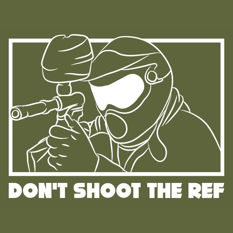 Don’t Shoot the Ref - Design de paintball amusant