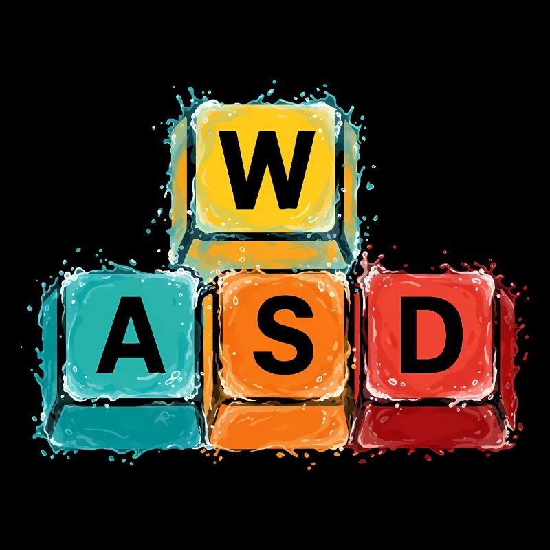 Boutons de jeu WASD