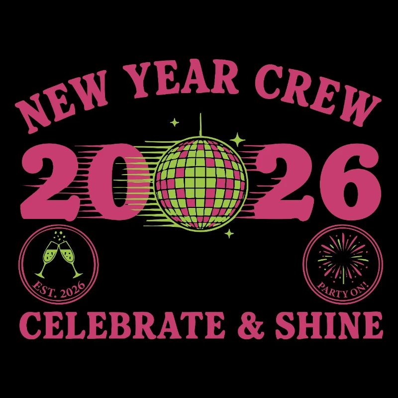Neujahrscrew 2026 Feiern & Strahlen Party