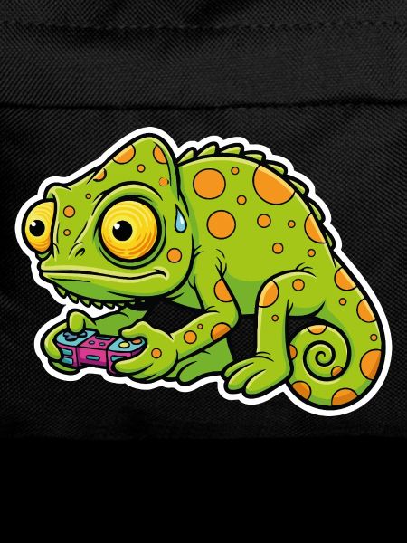 Chameleon Gamer Controller Video Games Mascot