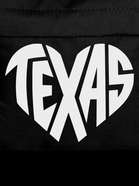 Texas Heart Typography