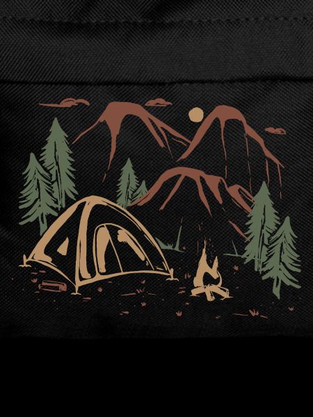 Backcountry Camp Night Sketch