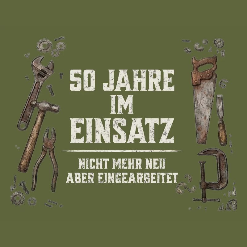 50. Geburtstag Handwerker Geschenk Werkzeug Spruch