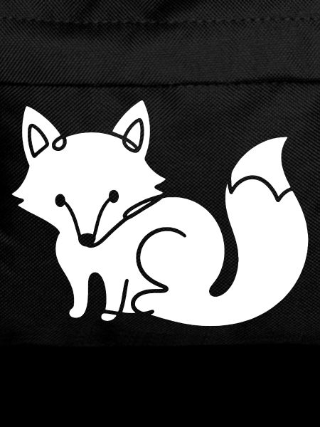 Fuchs Silhouette – Waldtier Minimal Motiv