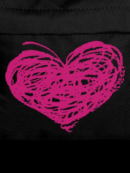 Kritzeln Herz Neonpink