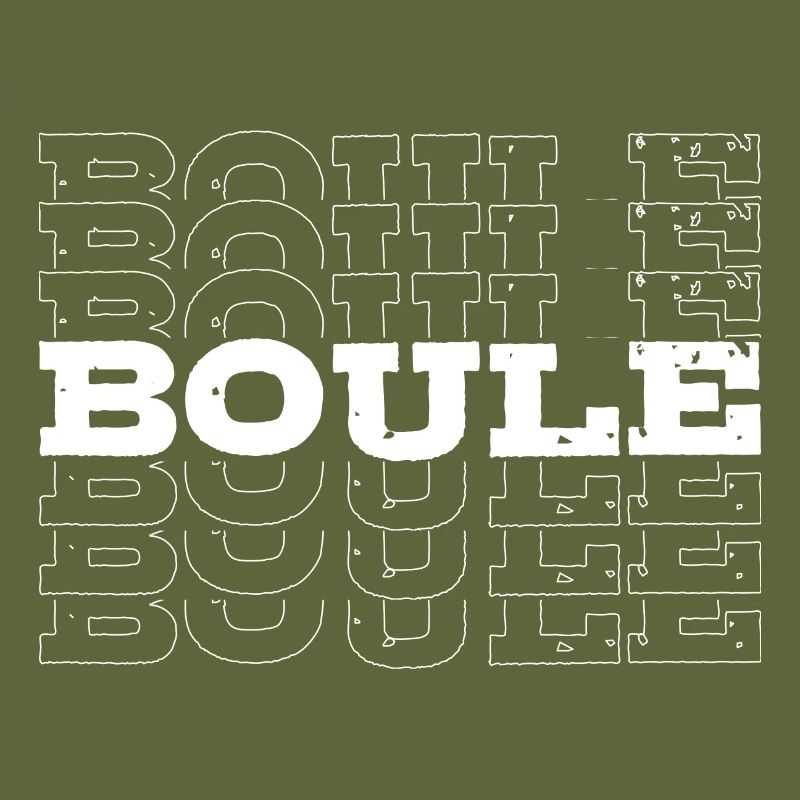 Boule Boulespieler Petanque Bouleplatz Spruch