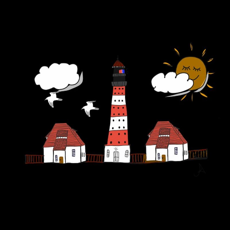 Westerhever lighthouse drawing