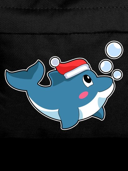 Dolphin Christmas Santa Hat
