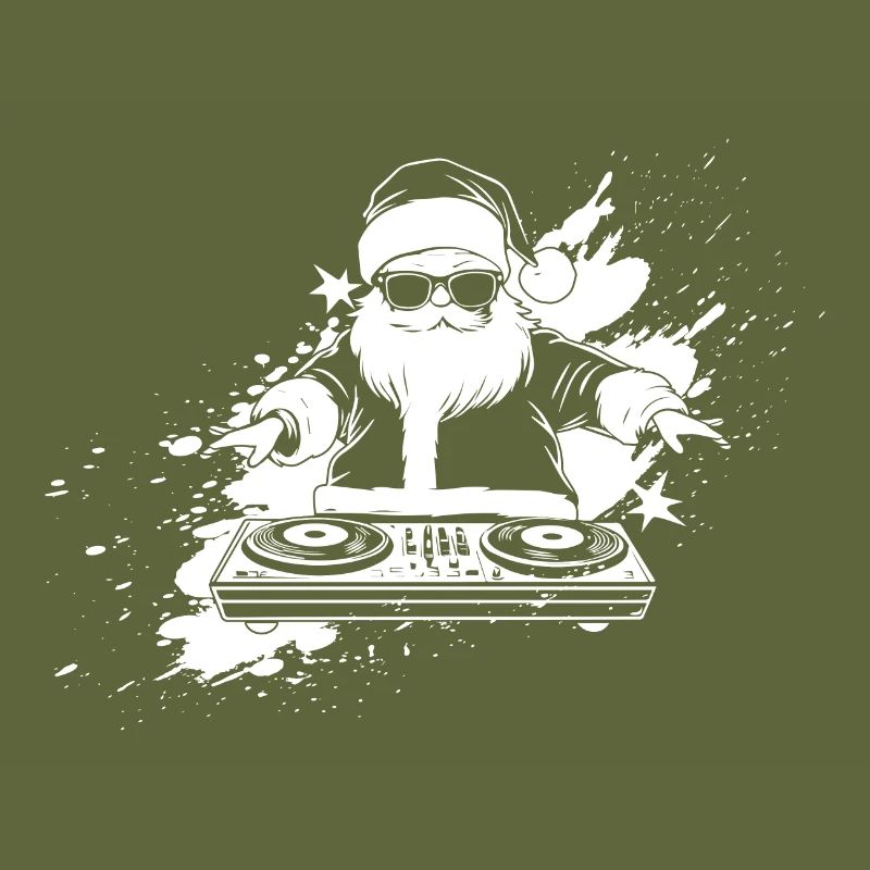 Dynamic DJ Silhouette Print