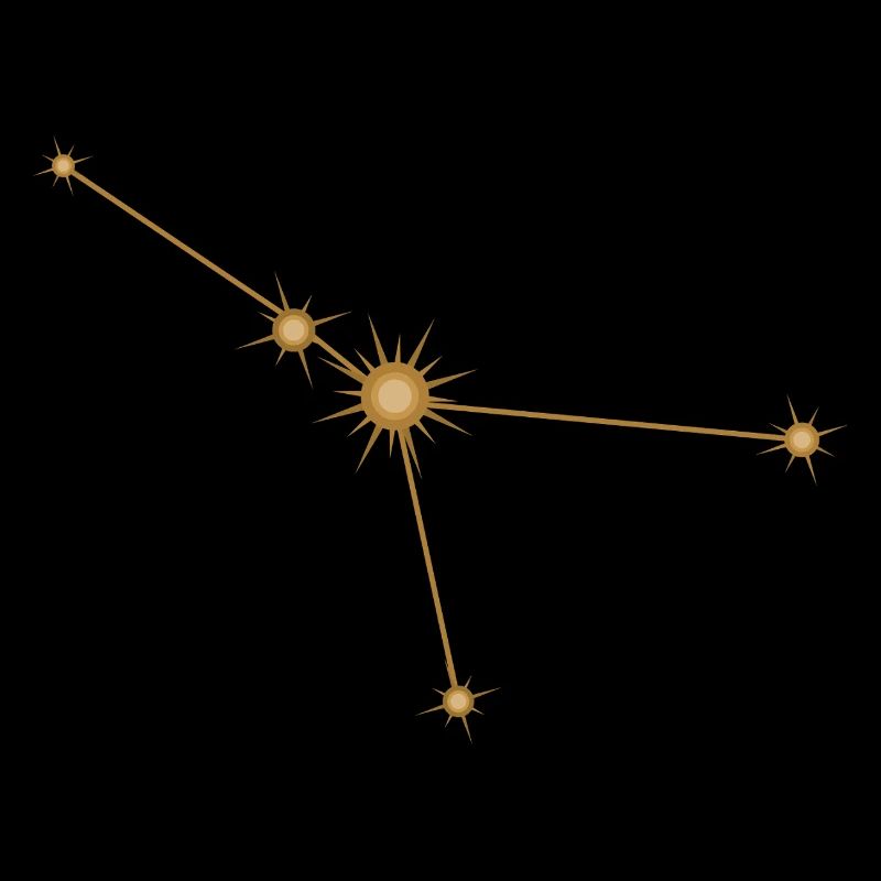 Sternkonstellation Krebs Sternzeichen Sternzeichen Golden