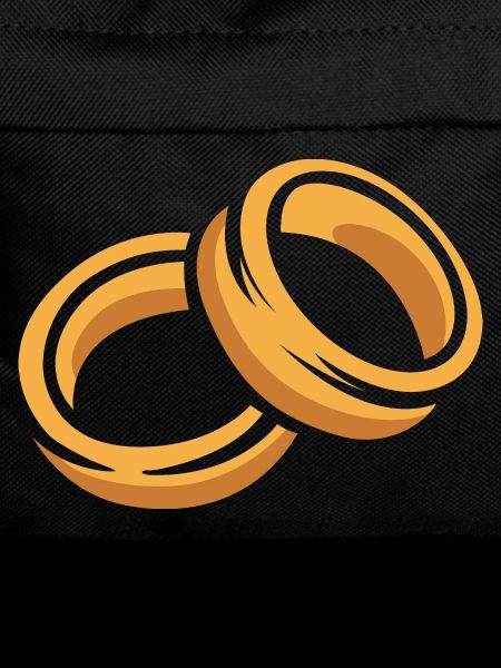 Two Rings Cartoon Illustration