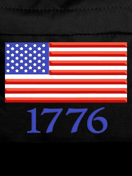1776 American Flag Embroidered