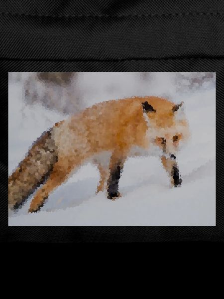 Fuchs im Schnee Aquarell