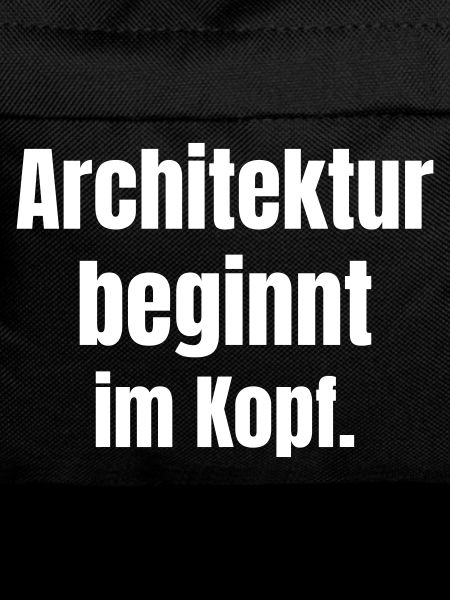Architecture begins in the mind