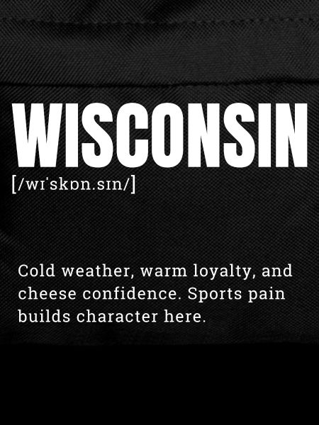 Wisconsin block font style