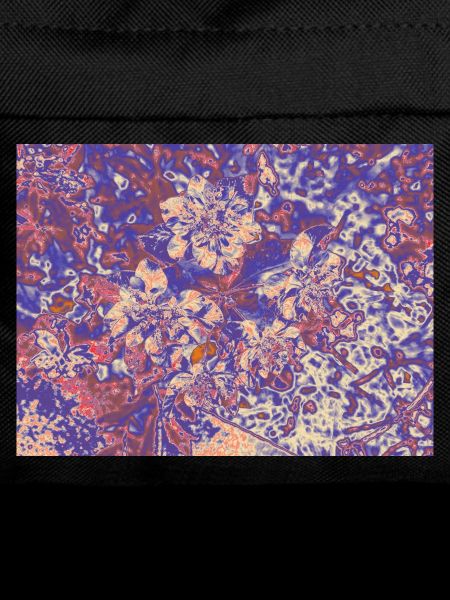 Psychedelic Flowers Neon Print