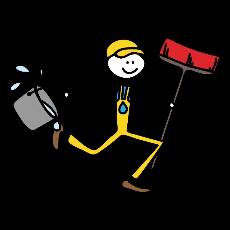Cleaning man