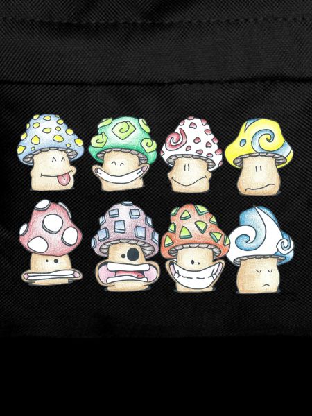 Mischievous Pastel Mushrooms