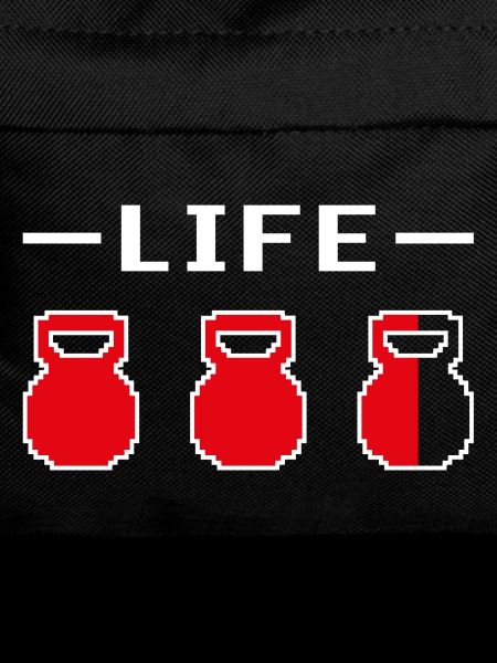 Kettlebell Life Pixélisé Foncé