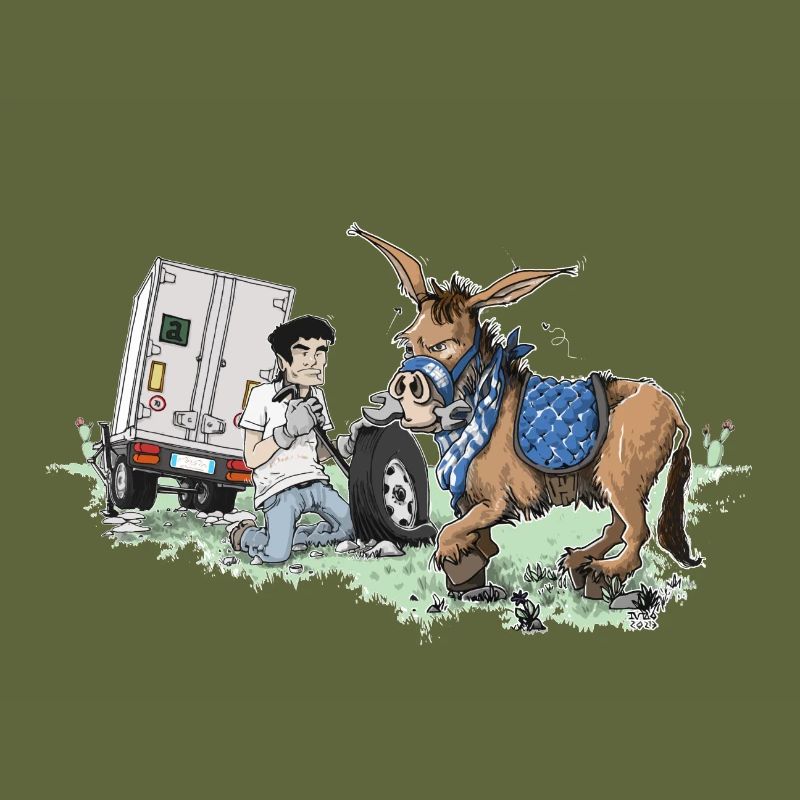 Donkey carriage roadside assistance