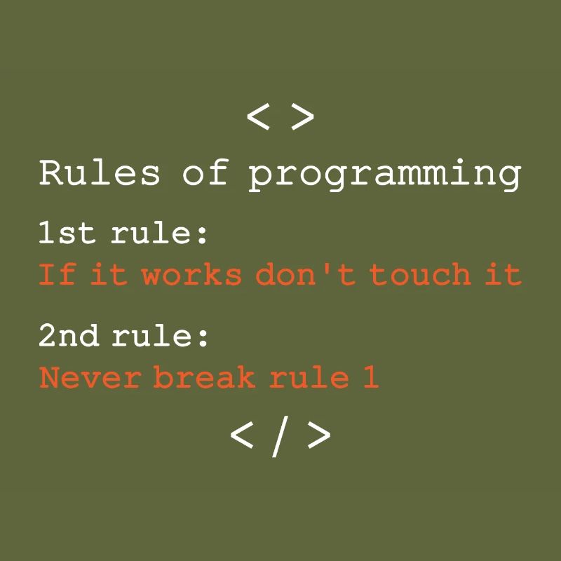 Regeln der Programmierung