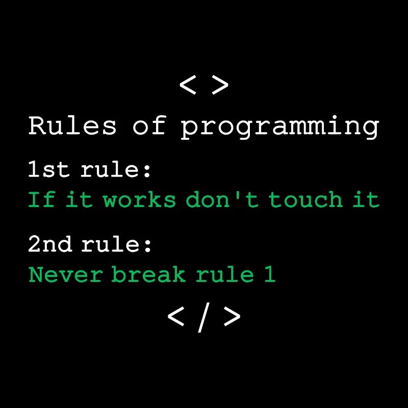 Règles de programmation