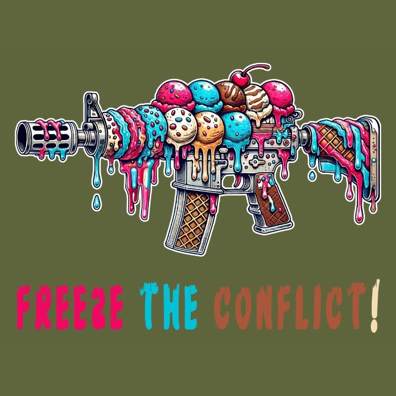 Konflikt eingefrieren Eiscreme