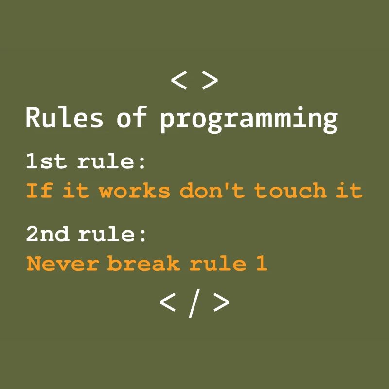 Regeln der Programmierung